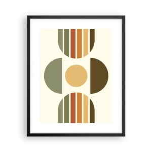 Poster in cornice nera - Nei colori della terra - 40x50 cm