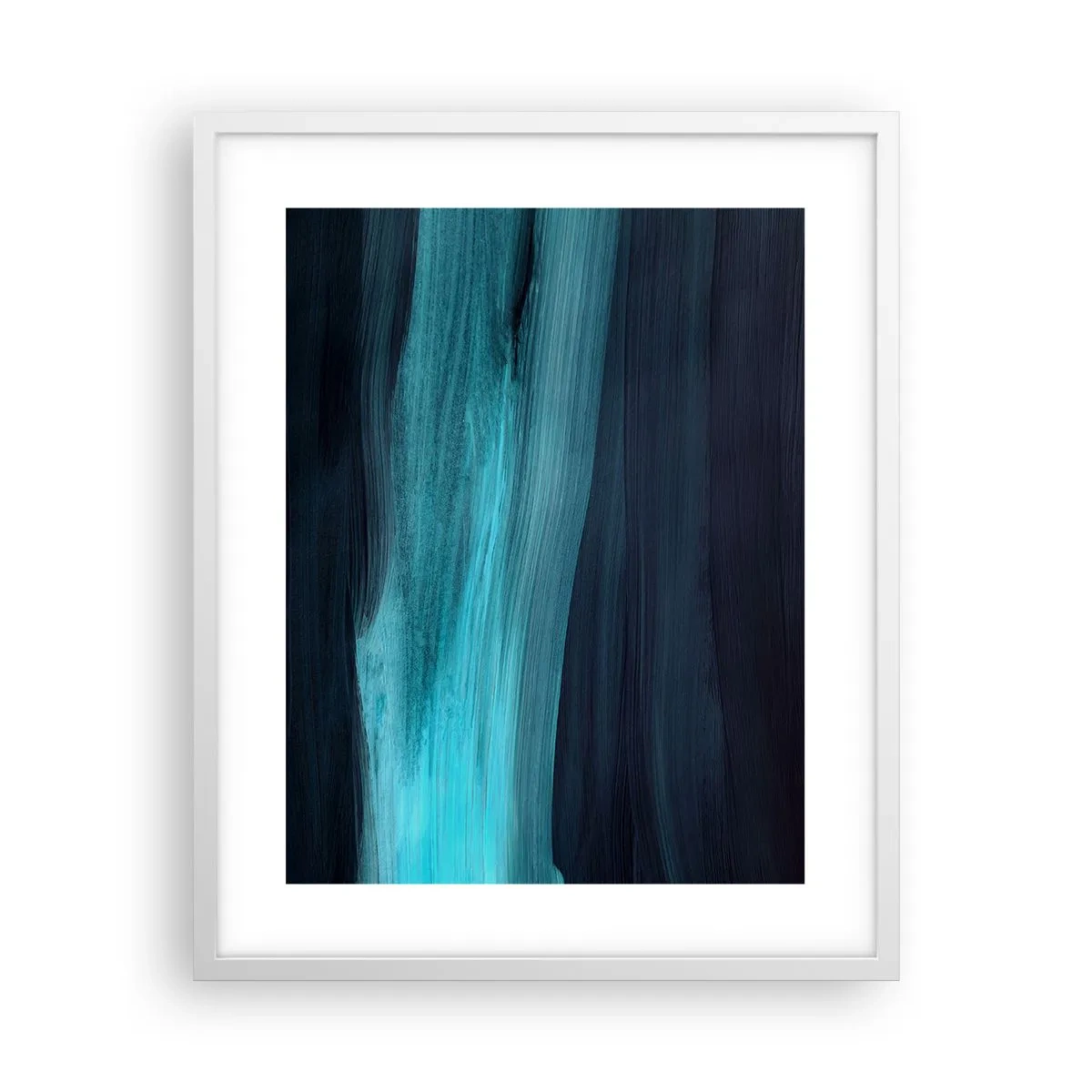 Poster in cornice bianca - Seguendo la corrente - 40x50 cm