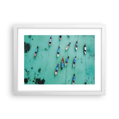 Poster in cornice bianca - In gioiosa attesa - 40x30 cm