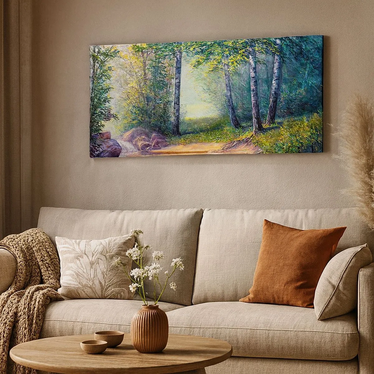 Quadro su tela - Stampe su Tela - Scena di beatitudine - 100x40 cm