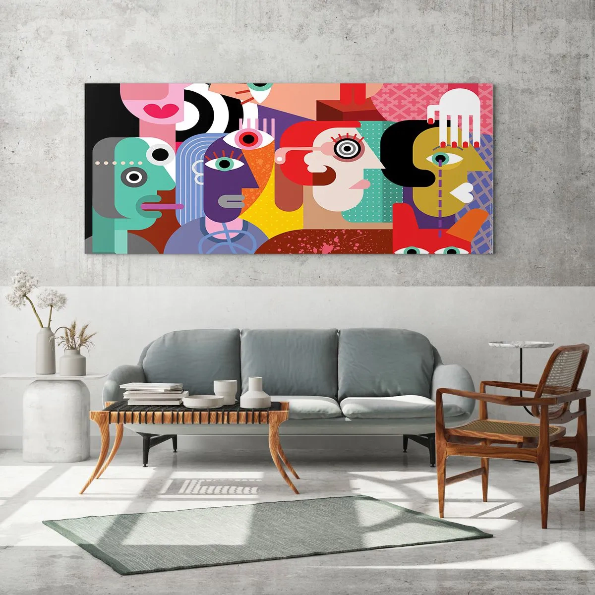 Quadro su vetro - Mi manda Picasso - 90x30 cm