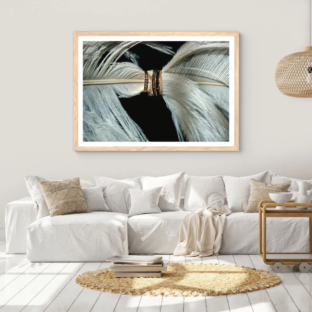Poster in cornice rovere chiaro - ...e non ti lascerò... - 50x40 cm