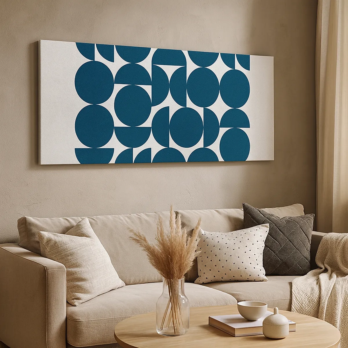 Quadro su tela - Stampe su Tela - Cerchi e semicerchi - 30x30 cm