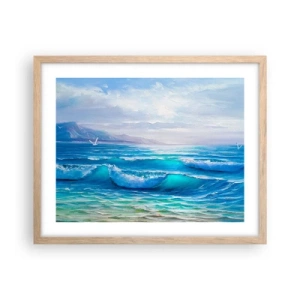 Poster in cornice rovere chiaro - Porta sollievo - 50x40 cm