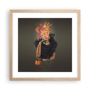 Poster in cornice rovere chiaro - L'incantesimo della strega - 40x40 cm