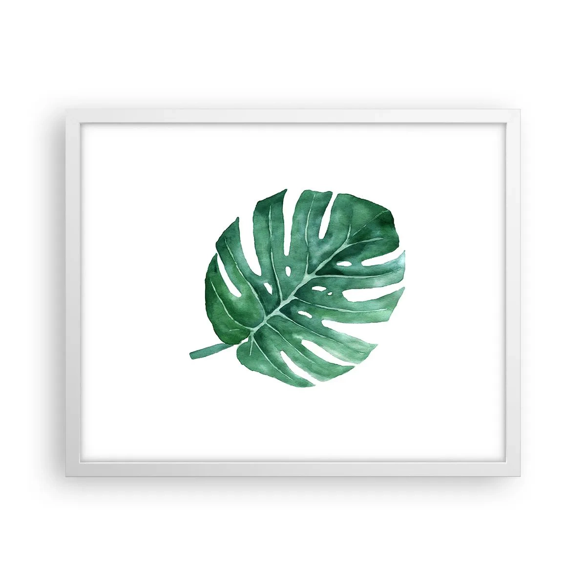 Poster in cornice bianca - Concetto verde - 50x40 cm