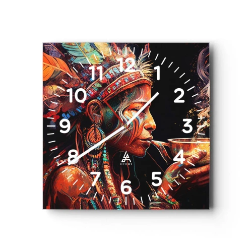 Orologio da parete - Orologio in Vetro - Rituale magico - 30x30 cm