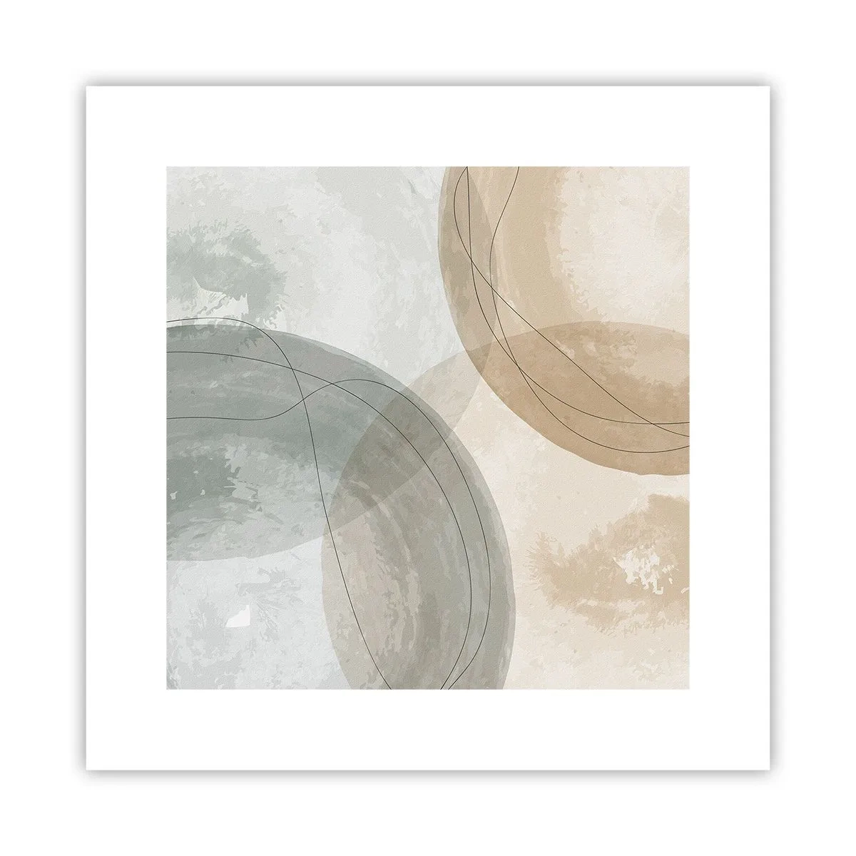 Poster - Compenetrazione di mondi - 30x30 cm