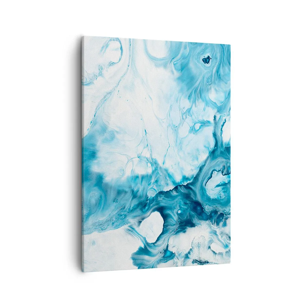 Quadro su tela - Stampe su Tela - Motivo astratto nei toni del blu - 50x70cm - Concerto di blu - Decorazione murale moderna per soggiorno e camera da letto ARTTOR