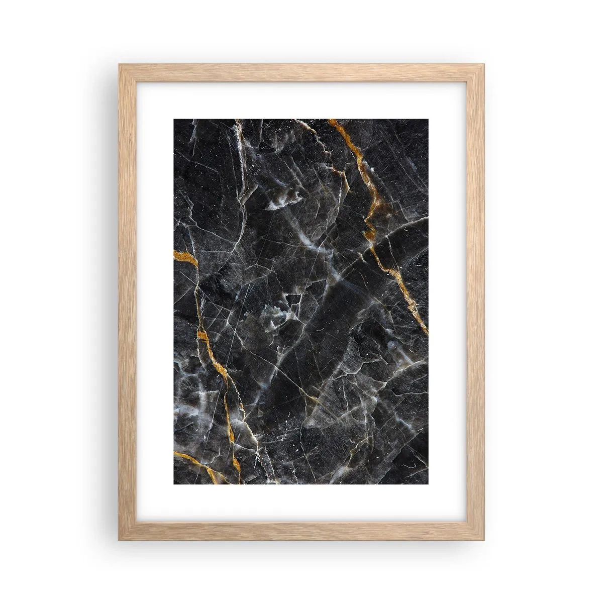 Poster in cornice rovere chiaro - La vita interiore delle pietre - 30x40 cm