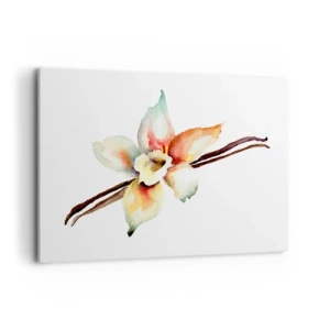 Quadro su tela - Stampe su Tela - Illustrazione floreale ad acquerello in colori pastello - 120x80cm - Dolcezza versata con la vernice - Decorazione murale moderna per soggiorno e camera da letto ARTTOR