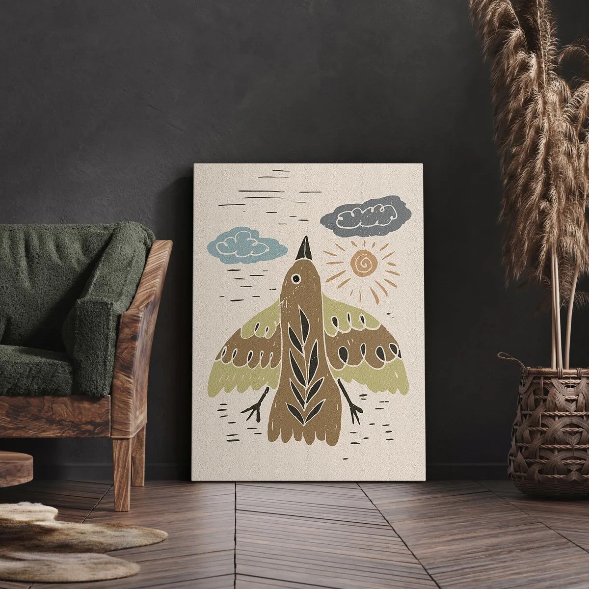 Quadro su tela - Stampe su Tela - Volo gioioso - 55x100 cm
