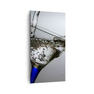 Quadro su tela - Stampe su Tela - Acqua cristallina in vetro di cristallo - 65x120 cm