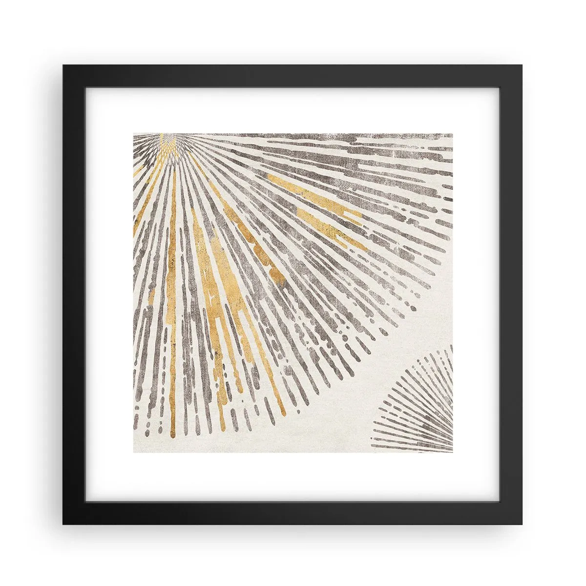 Poster in cornice nera - La bellezza dei raggi - 30x30 cm