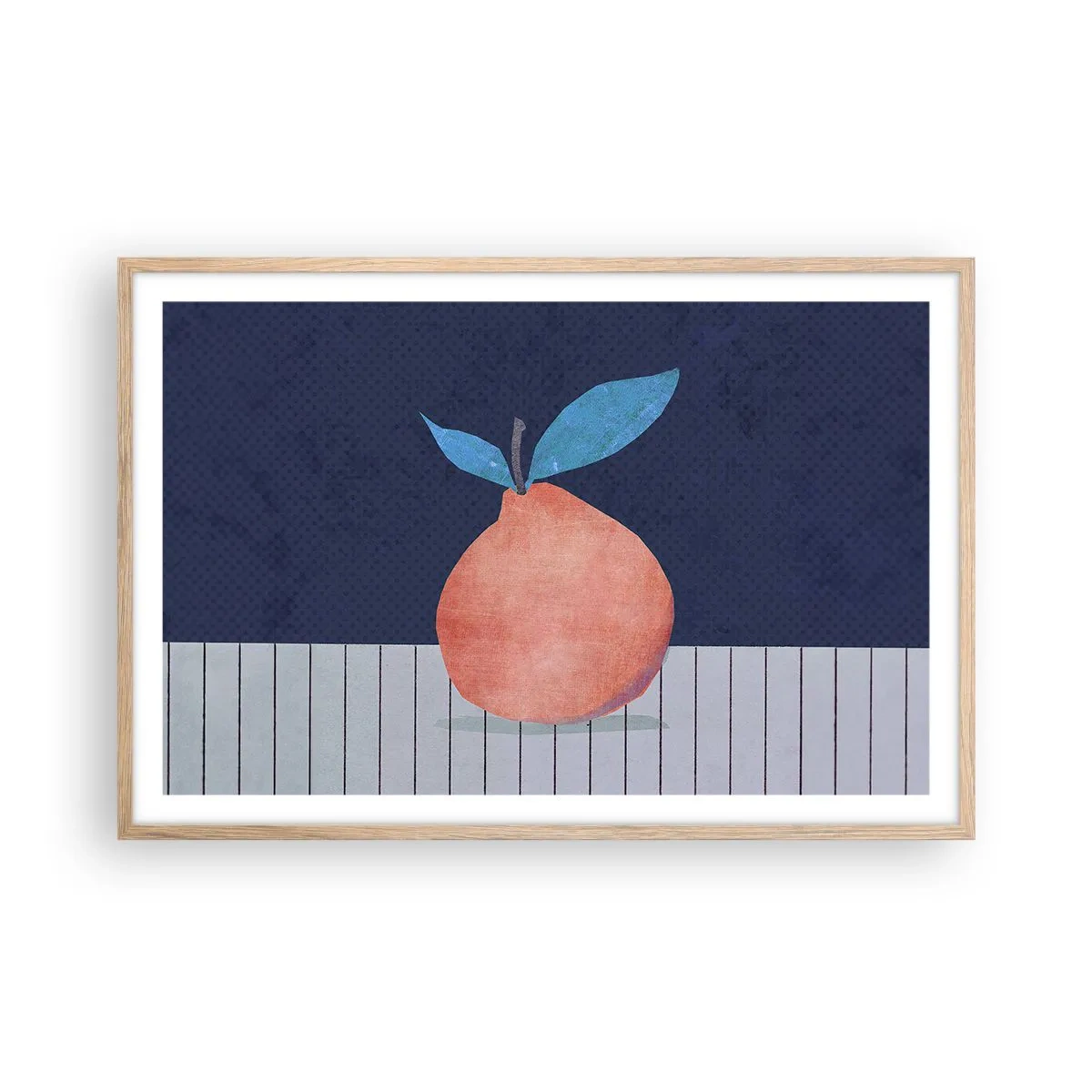 Poster in cornice rovere chiaro - Convessità e piano - 91x61 cm