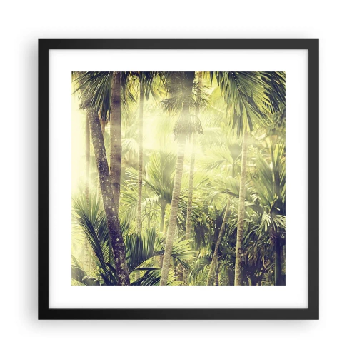 Poster in cornice nera - Nell'afa verde - 40x40 cm