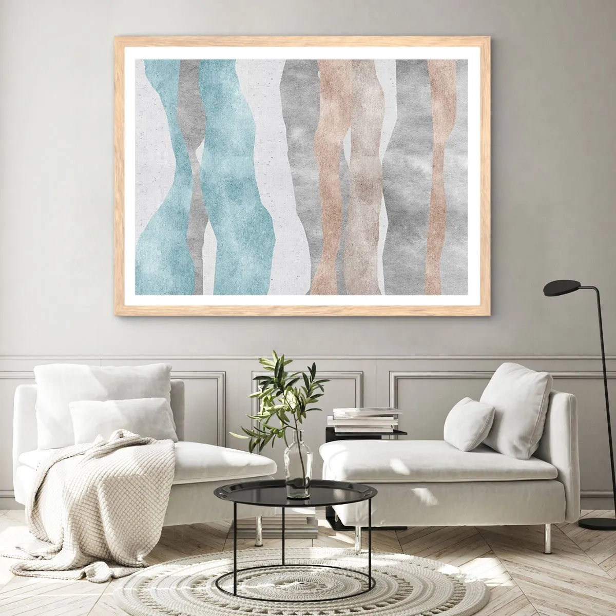 Poster in cornice rovere chiaro - Studio di prossimità - 40x30 cm