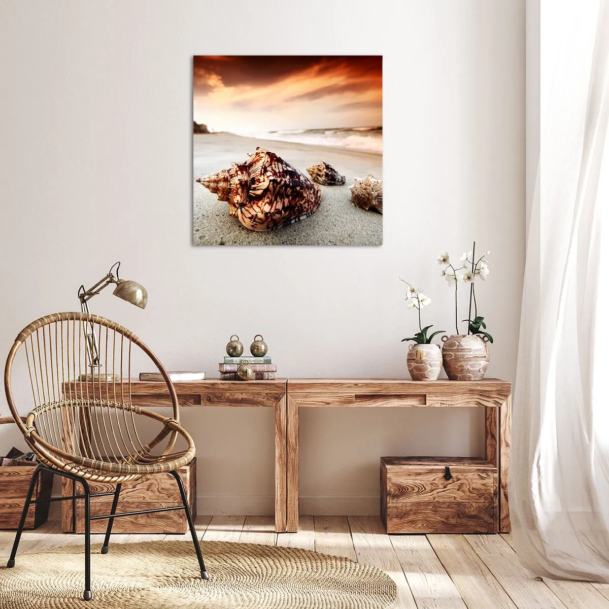 Quadro su tela - Stampe su Tela - Esiliate dalle onde - 40x40 cm