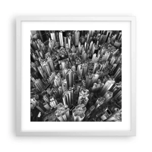 Poster in cornice bianca - Ancora più in alto - 40x40 cm