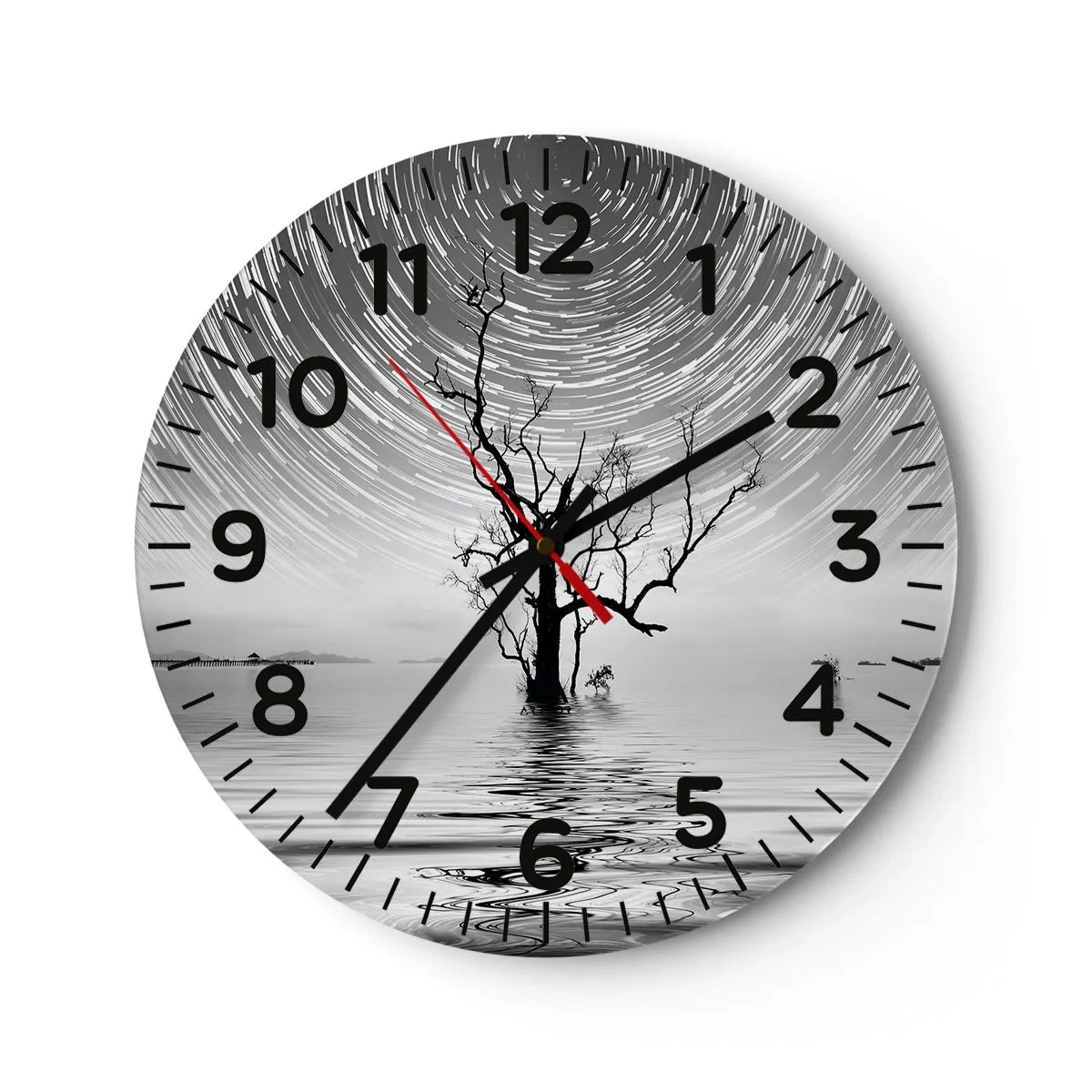 Orologio da parete - Orologio in Vetro - Sinfonia della natura - 30x30 cm