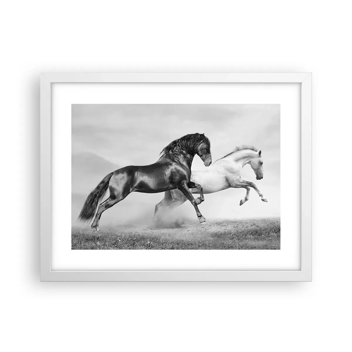 Poster in cornice bianca - Angeli e demoni - 40x30 cm