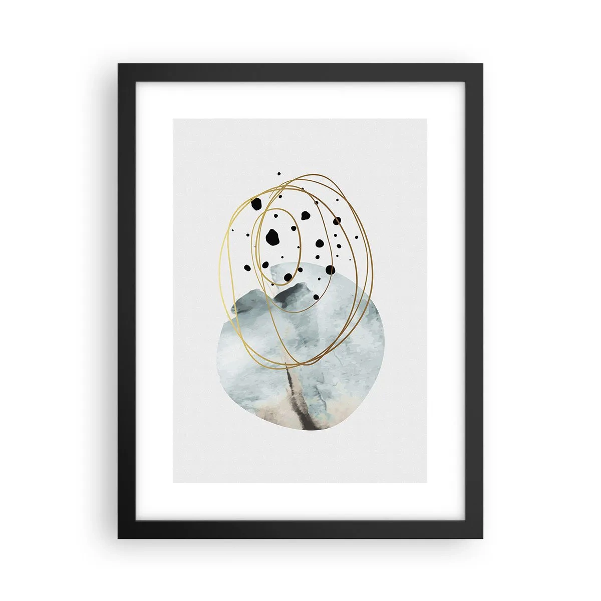 Poster in cornice nera - Nell'abbraccio dello spazio - 30x40 cm