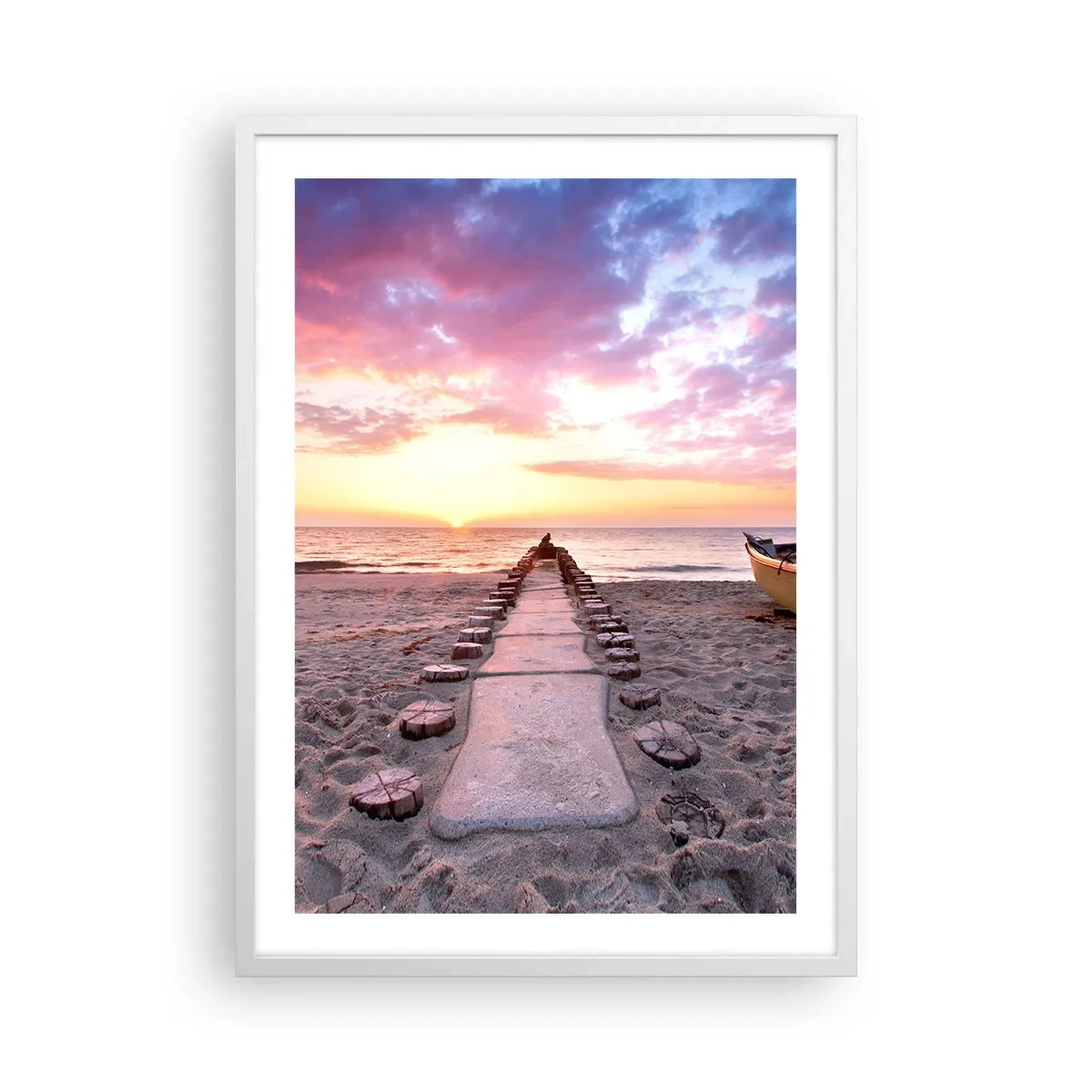 Poster in cornice bianca - Un momento profondo - 50x70 cm