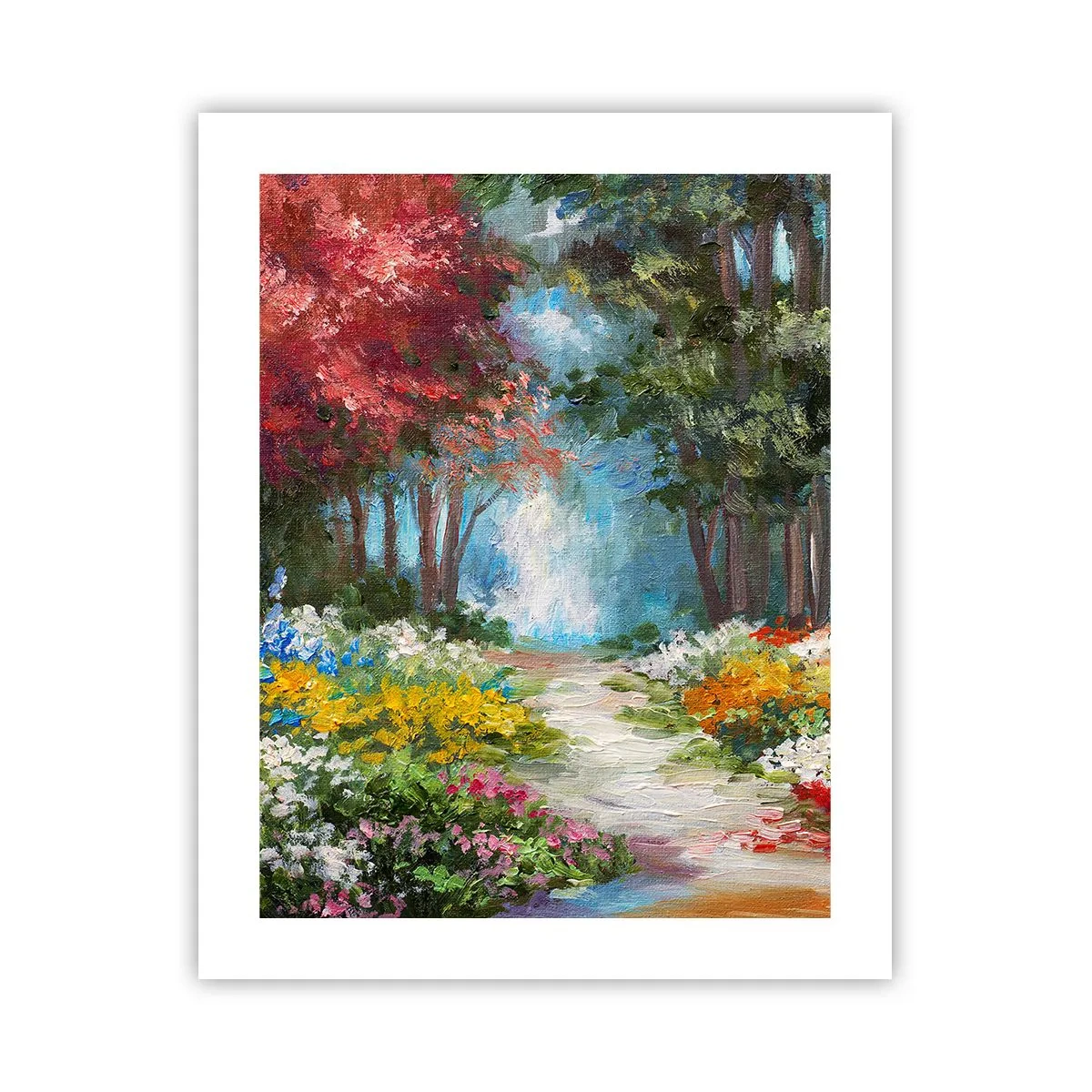 Poster - Il giardino del bosco d'aprile - 40x50 cm