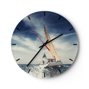 Orologio da parete - Orologio in Vetro - Non ci raggiungeranno! - 40x40 cm