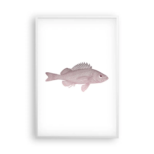 Poster in cornice bianca - Il pesce dagli occhi enormi - 61x91 cm