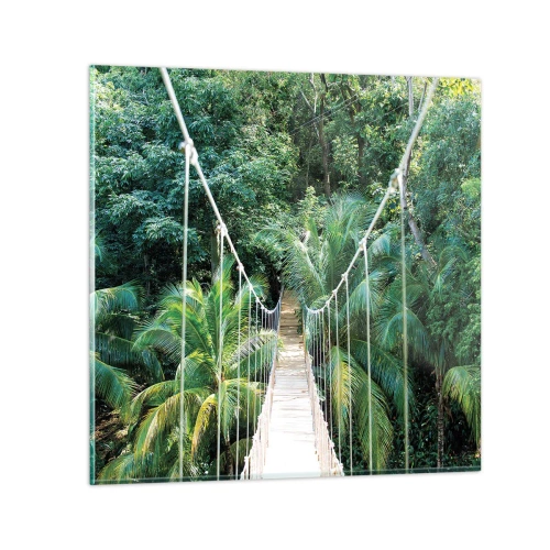 Quadro su vetro - Welcome to the jungle! - 70x70 cm