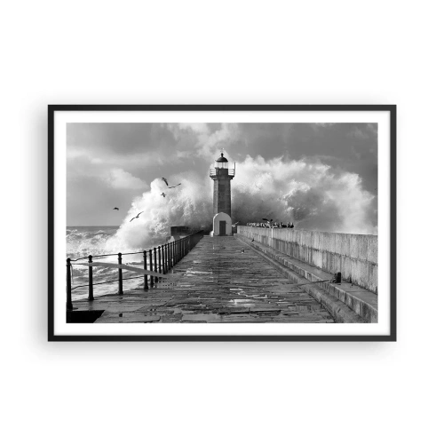 Poster in cornice nera - Senza paura - 91x61 cm