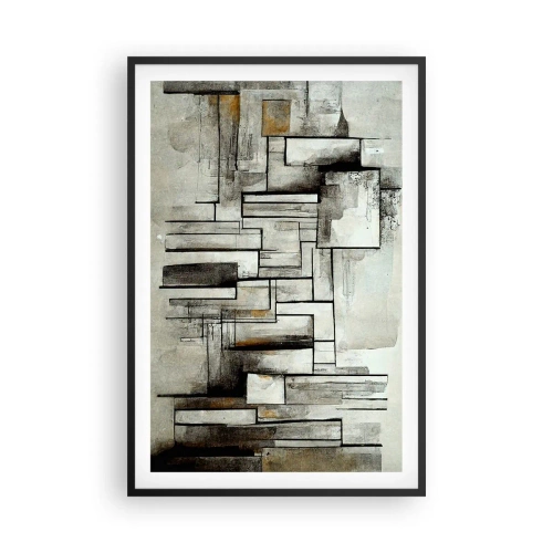 Poster in cornice nera - La forza della semplicità - 61x91 cm