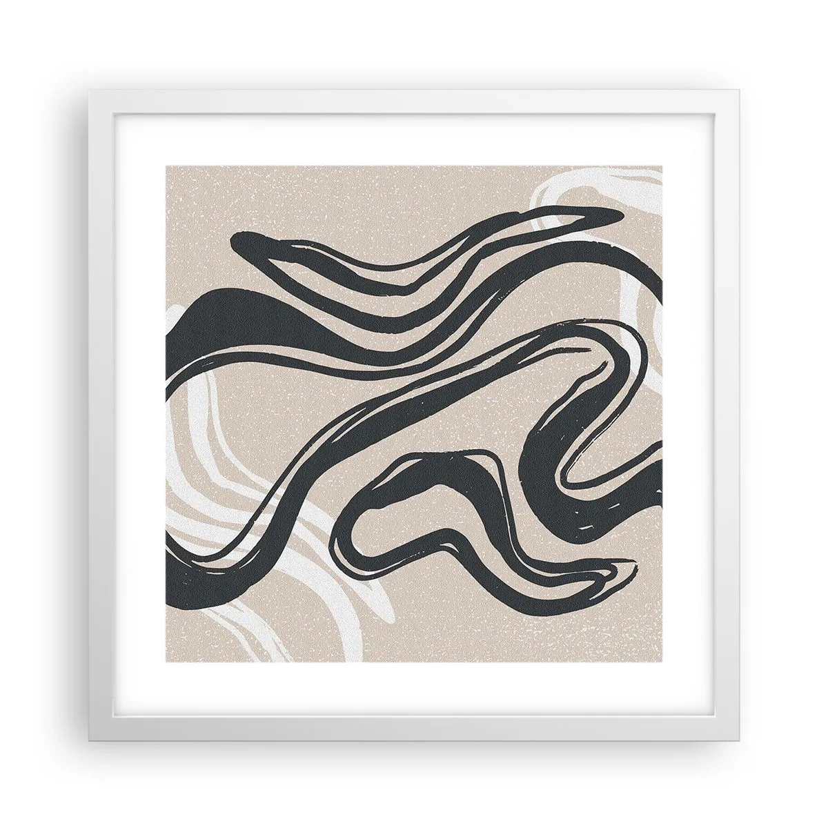 Poster in cornice bianca - Espressione moltiplicata - 40x40 cm