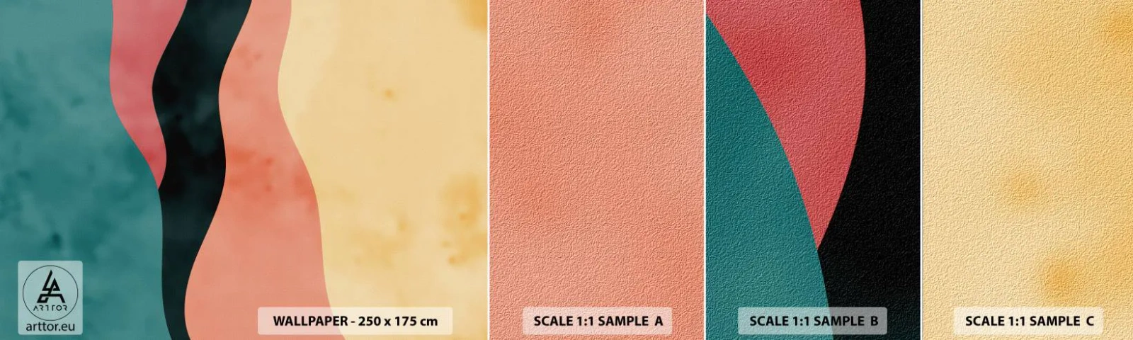 Campione Di Fotomurale Standard Eco - Difformità conforme - Astrazione, Pezzo, Arte Moderna. - 100x30 cm