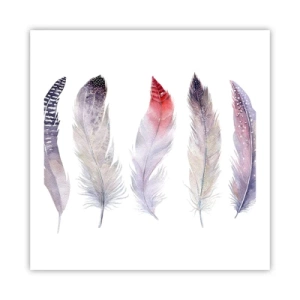 Poster - Delicate come una nebbia multicolore - 60x60 cm