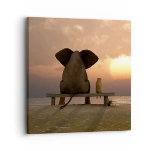 Quadro su tela - Stampe su Tela - A volte bisogna tacere - 30x30 cm