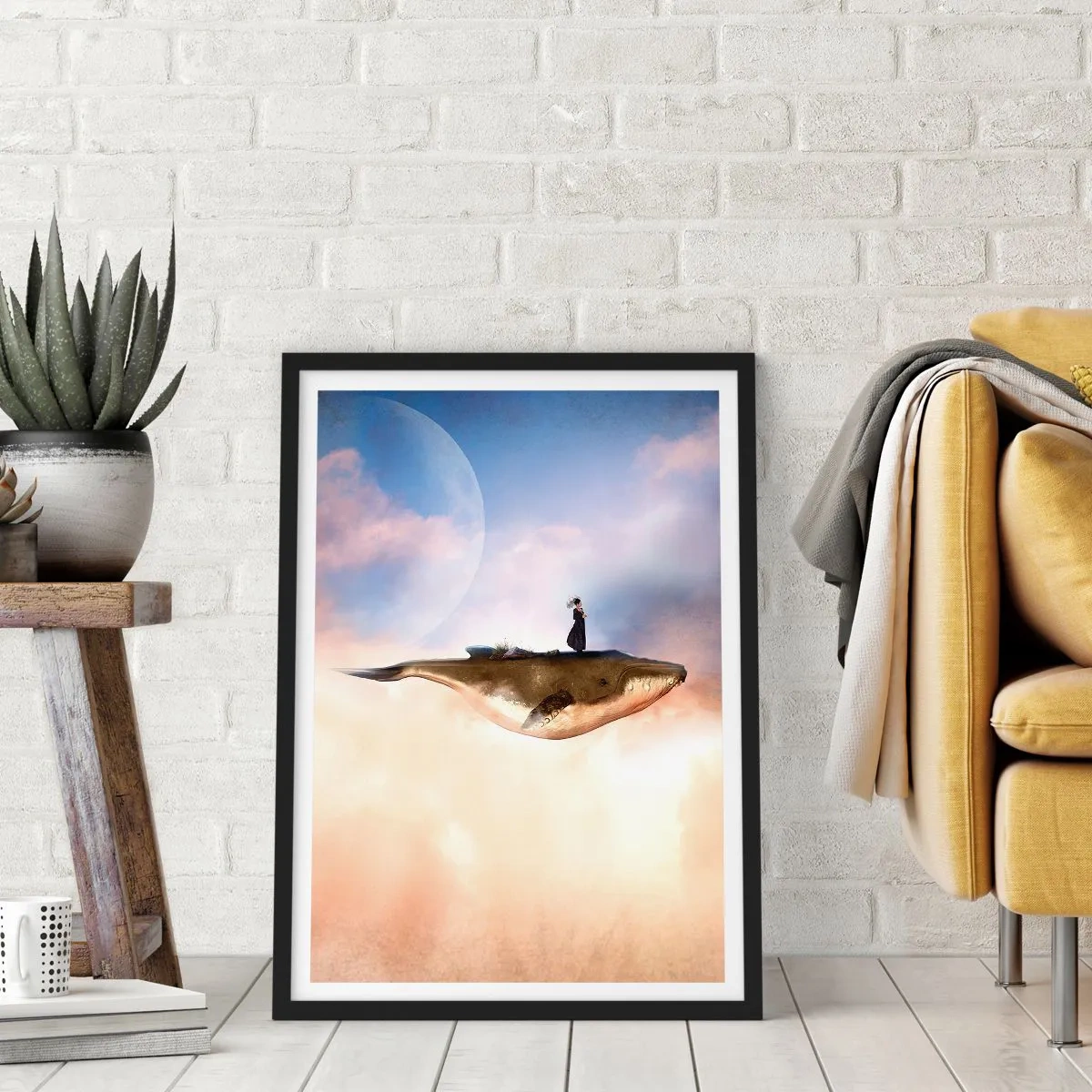 Poster in cornice nera - Viaggio surreale - 30x40 cm