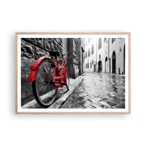 Poster in cornice rovere chiaro - La vera bellezza non invecchia - 100x70 cm