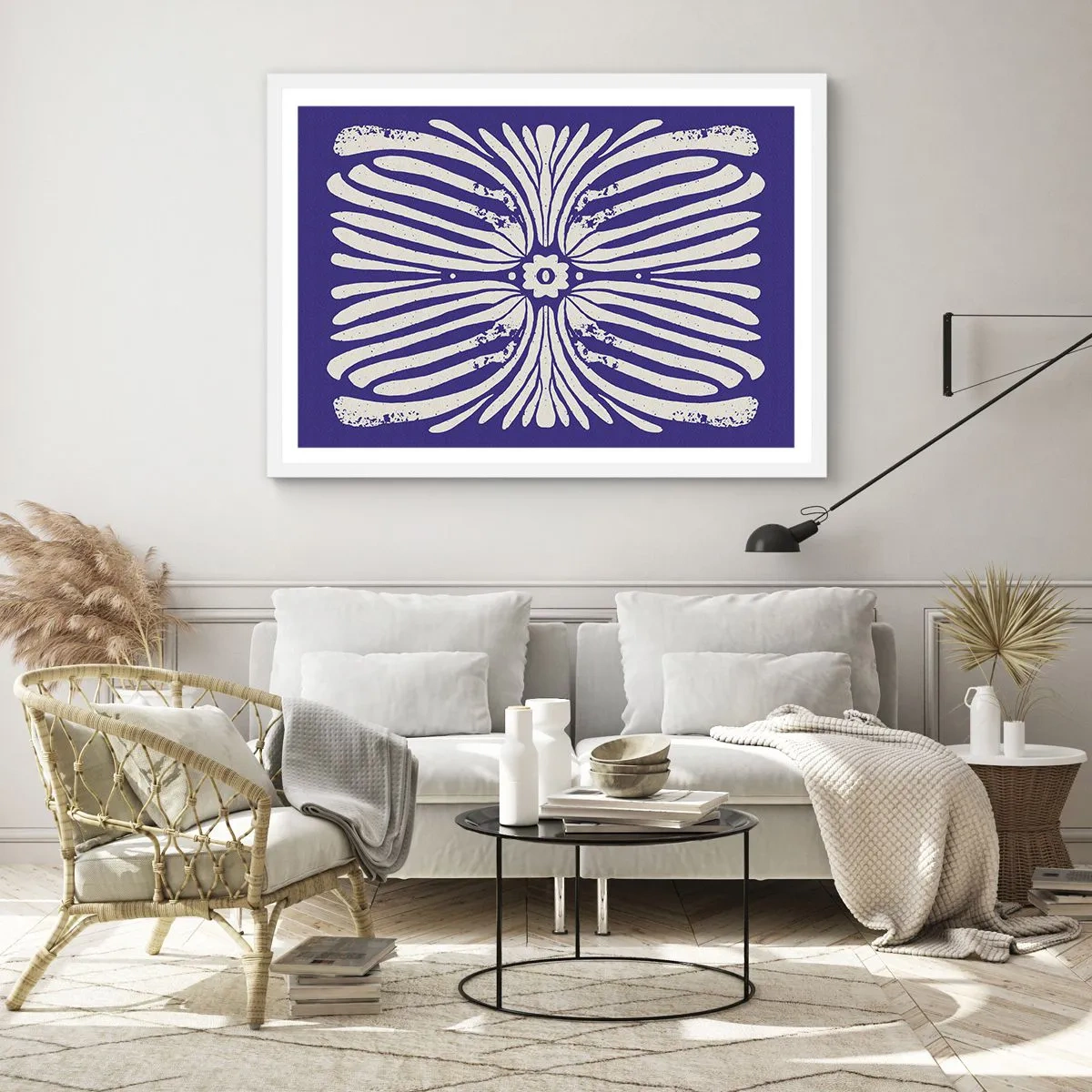 Poster in cornice bianca - Ispirazioni etniche - 70x50 cm