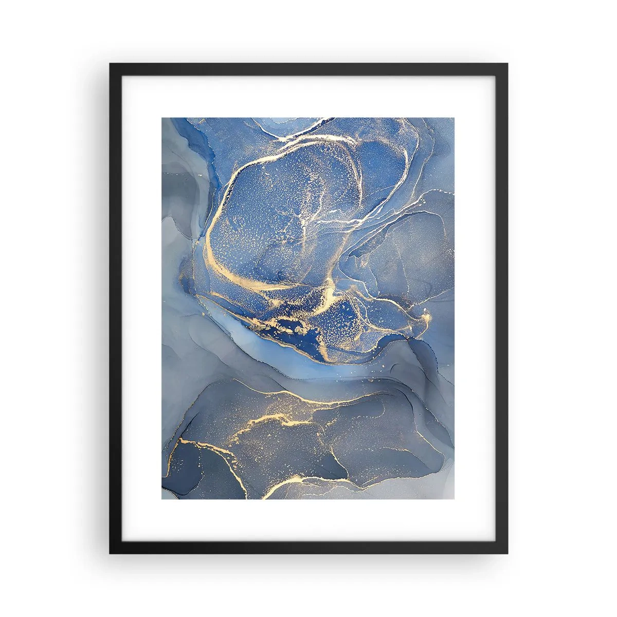 Poster in cornice nera - Polvere d'oro - 40x50 cm
