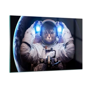 Quadro su vetro - Houston, avete un problema - 120x80 cm