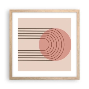 Poster in cornice rovere chiaro - Attrazione irresistibile - 40x40 cm