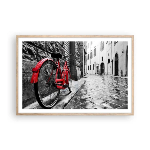 Poster in cornice rovere chiaro - La vera bellezza non invecchia - 91x61 cm