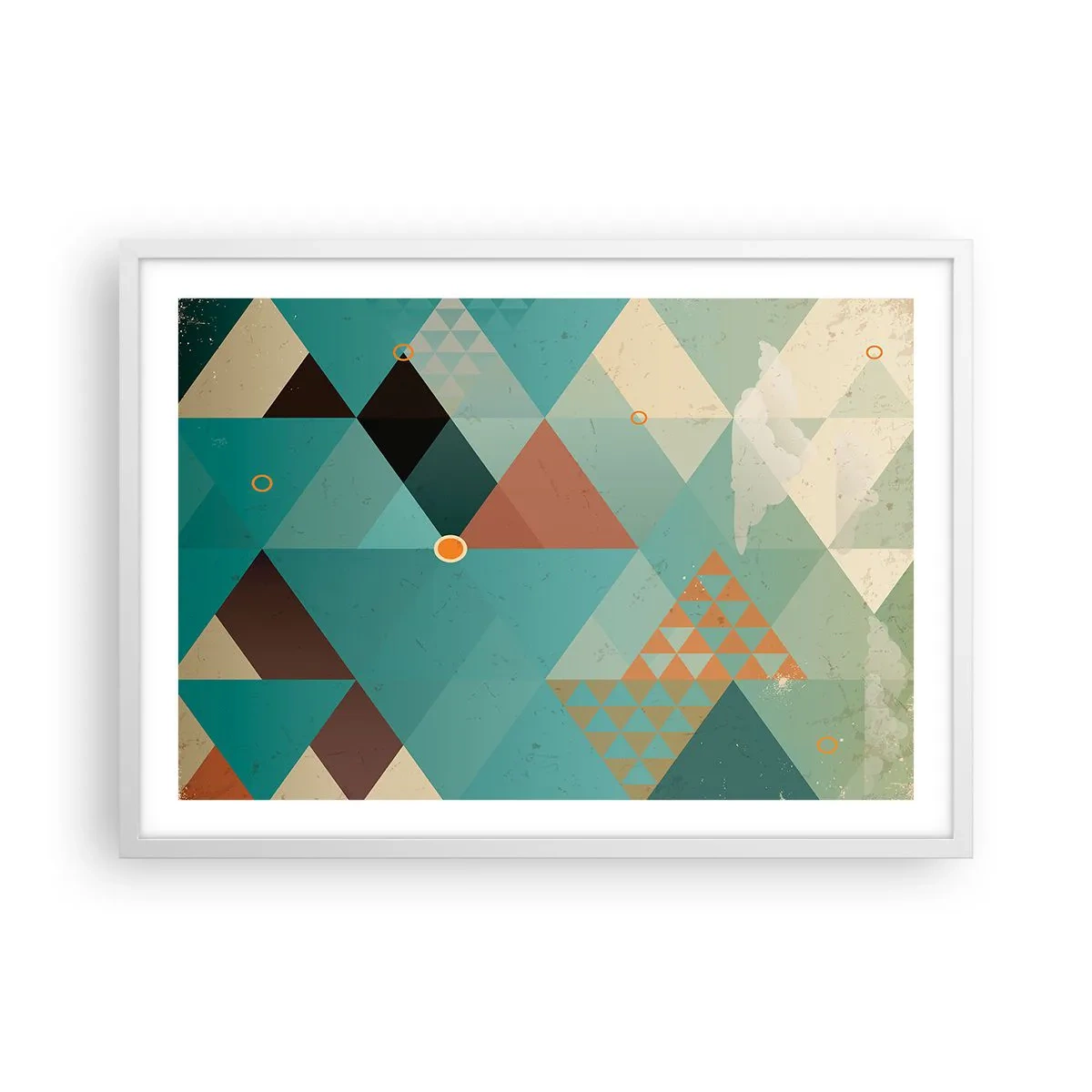 Poster in cornice bianca - Unità della molteplicità, molteplicità dell'unità - 70x50 cm