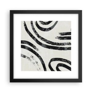 Poster in cornice nera - Interrotto a metà - 30x30 cm