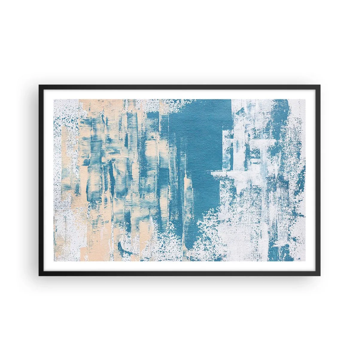 Poster in cornice nera - Attraverso il ghiaccio - 91x61 cm
