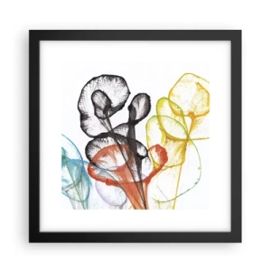 Poster in cornice nera - Fiori con l'anima - 30x30 cm