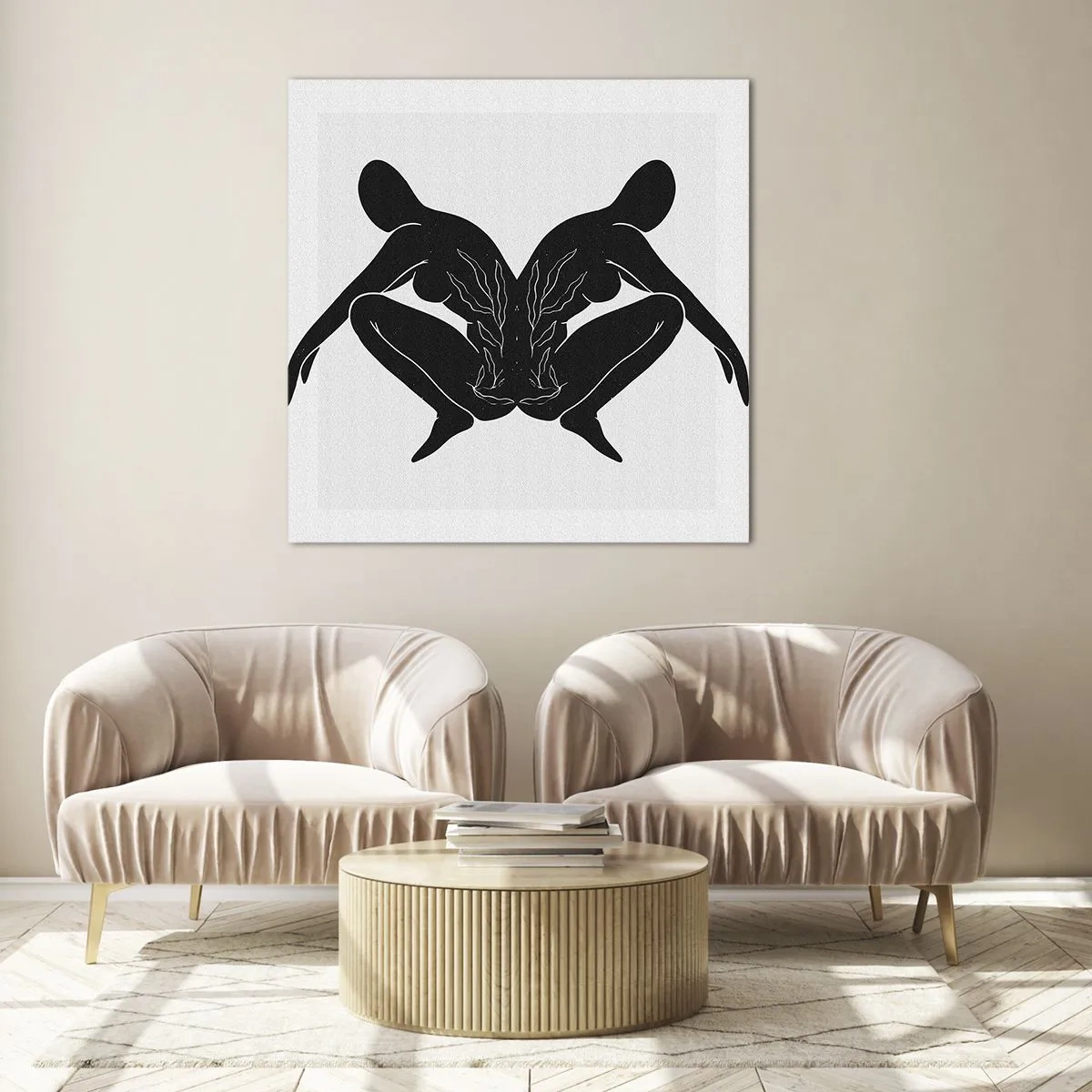 Quadro su vetro - Anima comune - 70x70 cm