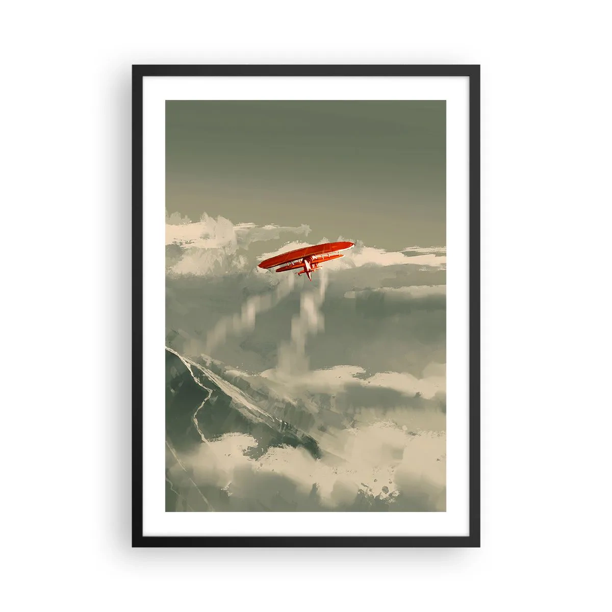 Poster in cornice nera - Pioniere senza paura - 50x70 cm